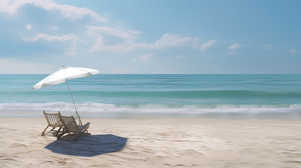 Your Private Beach, clean white sand, and best swimming