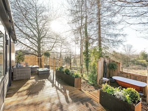 Outdoor area | The Cosy Cabin, Wraxall, near Bristol