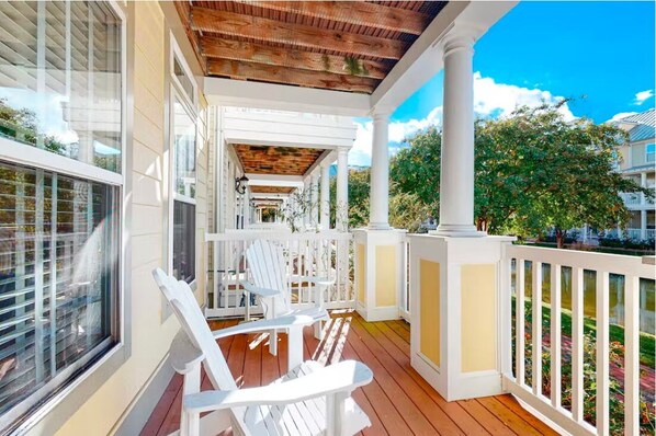 Sunset Island 9 Canal Side Mews East Balcony