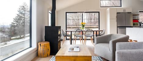 Open concept living/dining area.  Light, bright and airy.  