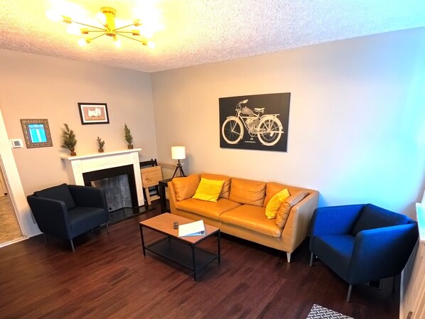 Welcome to the ample living space at the Blenkner Bungalow!