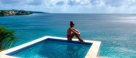 Step directly from the deck into the plunge pool. 