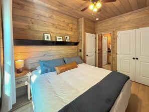 The second king-size bedroom has a closet.