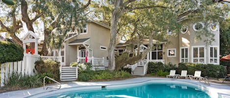 One of the largest pools in the East Beach Neighborhood at The Coral Door.