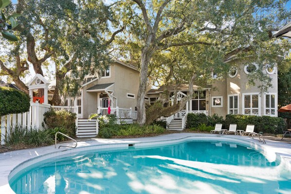 One of the largest pools in the East Beach Neighborhood at The Coral Door.