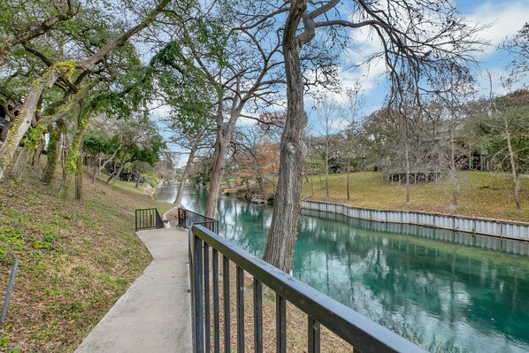 Private river access!