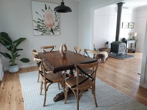 Dining room with views into the rear garden