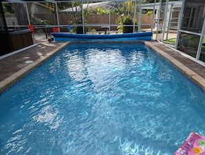 Huge Solar Heated Covered Pool!