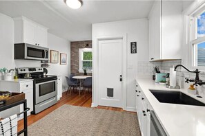 Fully stocked kitchen