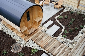 Back yard Cedar sauna