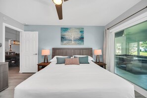 Master Bedroom with King Bed and water views