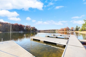 Boat Slip and Dock - The middle boat slip is the one you can use for your boat