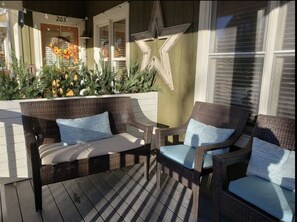 porch to catch some sun