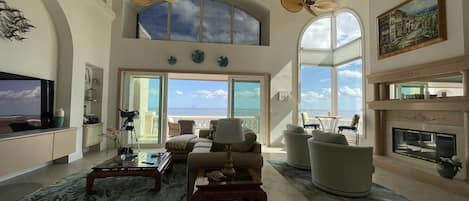 Great room with huge balcony has views to Indian River and NASA launch pads!