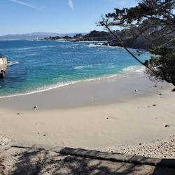 Sandy beach at Lover's Point. This is a 10 minute stroll from the house.