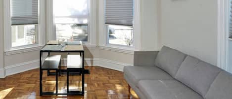 living and dining area