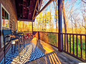 Long deck with mt. vistas