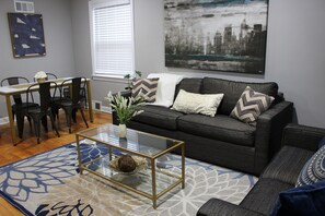 Living room and dining room 
