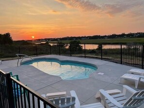 Pool at Sunset