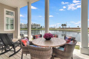 1st Floor Rear Patio Overlooking Leisure Lake