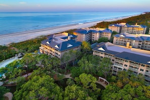 Beautiful resort right on the beach.