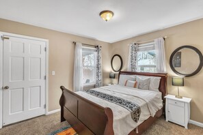 Indoors, Lamp, Home Decor, Bed, Furniture