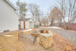 Home Exterior | Outdoor Fire Pit | Nearby Lakes & Bike Trails