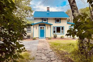 Cottage Exterior | Mountain Views | Private Deck | Gas Grill | Fire Pit