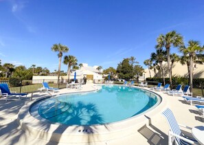 Right across our condo! Going to the pool won't ever feel like an undertaking.