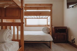 Third bedroom has 2 bunk beds