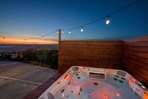 Outdoor Hot Tub with Seaside Views