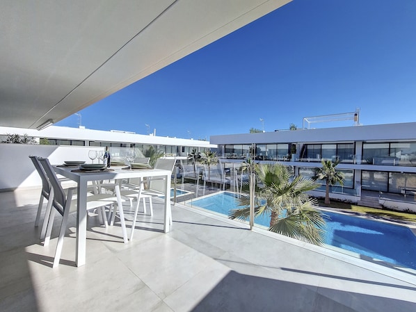 Mar de Cristal Penthouse Pool Wi-Fi TV Modern Roof Terrace Parking