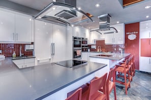 Private kitchen with seating for up to 21 guests