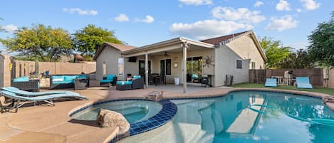 Backyard Heated Pool and Spa