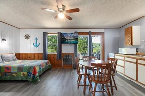 Common Area with Queen bed & sleeper sofa