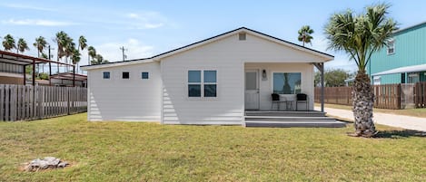 Exterior view of front of Casa Blanca