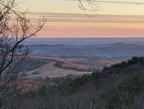 Evening view from the back deck