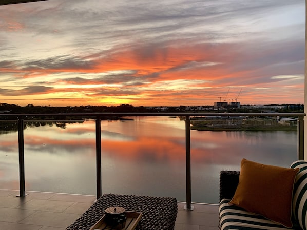 Balcony views you will want to stay outside all day for. Spacious and private.