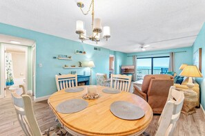 Gather around a charming dining space perfect for shared meals and laughter.