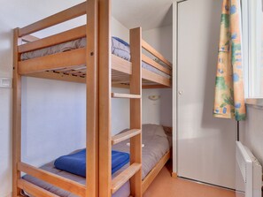 Compact yet comfortable bunk bedroom, perfect for friends on an adventure.