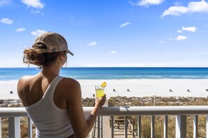 Gorgeous ocean views from the balcony!