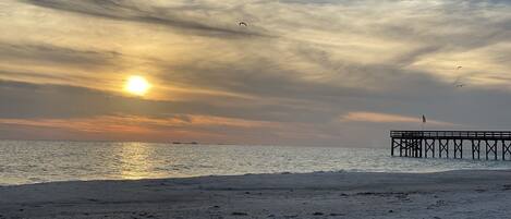 Sunset view at Redington Beach - just a 5 minute walk from the house!