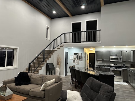 Stepping inside the front door, this is your view.