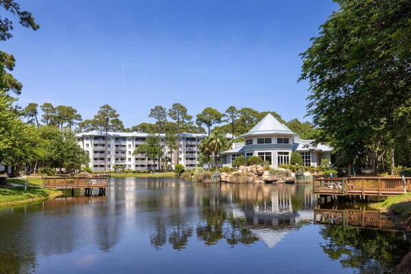 Relaxing resort situated oceanfront and surrounded by several ponds.