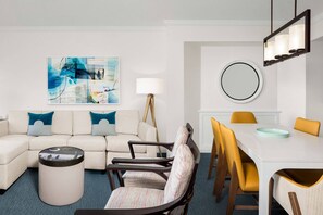 Separate living and dining areas.