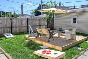 yard and patio + games