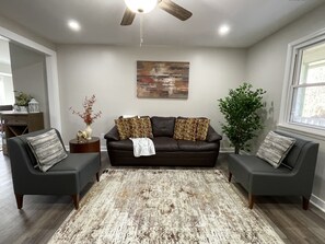 Cozy and beautifully decorated living room