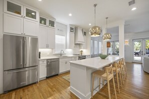 RENOVATED KITCHEN, ALL STAINLESS STEEL APPLIANCES