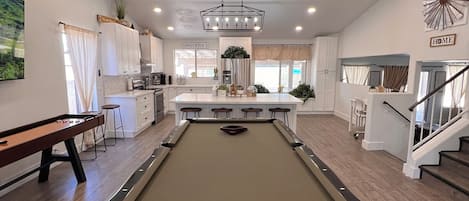 Full size pool table