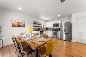 Dining table with seating for six!